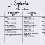 NCLEX PREP LIVE ONLINE COURSE - SEPTEMBER 2025 - ID: 092625