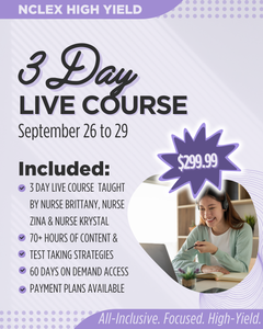 NCLEX PREP LIVE ONLINE COURSE - SEPTEMBER 2025 - ID: 092625