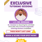 One on One Tutoring With Dr. Zeeshan