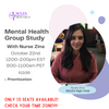 GROUP STUDY -  Nurse Zina - OCTOBER 22 - 12PM-2PM EST / 9AM-12PM PST