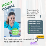 NCLEX PREP LIVE ONLINE COURSE - FEBRUARY 2025 - ID: 020225