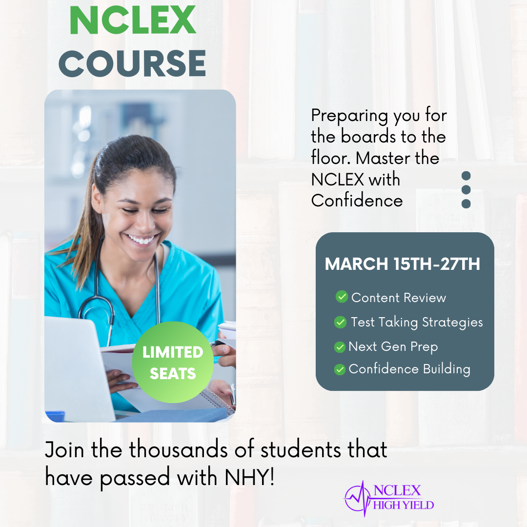 NCLEX PREP LIVE ONLINE COURSE - MARCH 2025 - ID: 031525