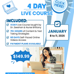 NCLEX PREP LIVE ONLINE COURSE - JANUARY 2026 - ID: 010826