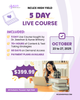 NCLEX PREP LIVE ONLINE COURSE - OCTOBER 2025 - ID: 10232025