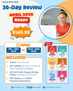 2026 READY - 30-Day NCLEX RN/PN Prep Course - LIVE Session: April 23-26th, 2026 (Thurs-Sun) - ID: 042326