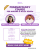 Pharmacology Course -  Nurse Brittany & Dr. Zeeshan - September 19th & September 20th