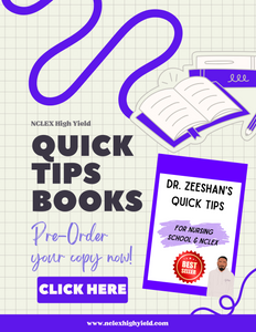 DR. ZEESHAN'S QUICK TIPS FOR THE NCLEX BOOK + NHY MYSTERY STICKER PACK