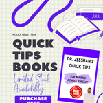 DR. ZEESHAN'S QUICK TIPS FOR THE NCLEX BOOK + NHY MYSTERY STICKER PACK