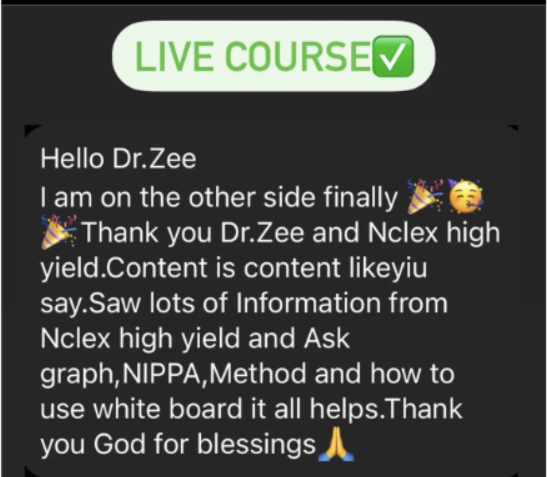 NCLEX PREP LIVE ONLINE COURSE - October 2024 - ID: 093024