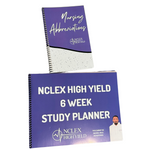 NCLEX BLANK PLANNER + NURSING ABBREVIATIONS BOOKLET