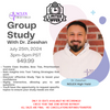 GROUP STUDY - DR. ZEESHAN - JULY 25 - 3PM-5PM PST